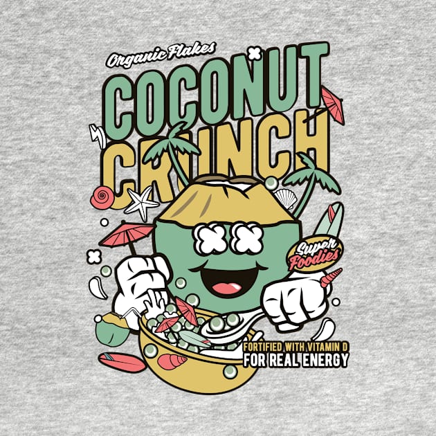 Retro Cereal Box Coconut Crunch // Junk Food Nostalgia // Cereal Lover by Now Boarding